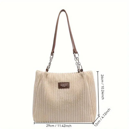 Emma™ | Sac Tote Côtelé