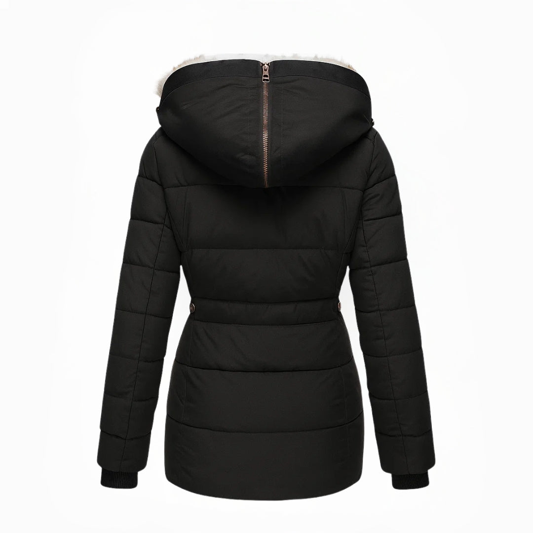 Olivia ™ | Manteau d'hiver chaud doublé de fourrure