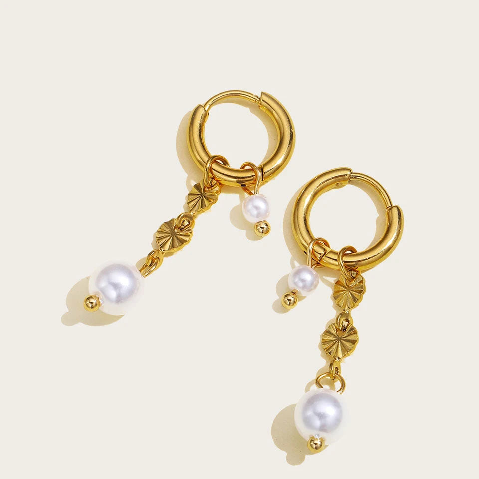 Boucles d'Oreilles Sunburst en Or 18K