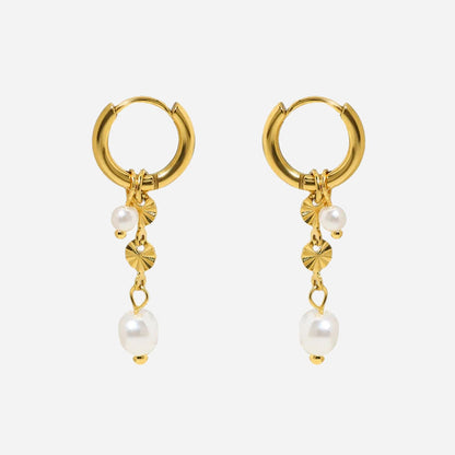 Boucles d'Oreilles Sunburst en Or 18K