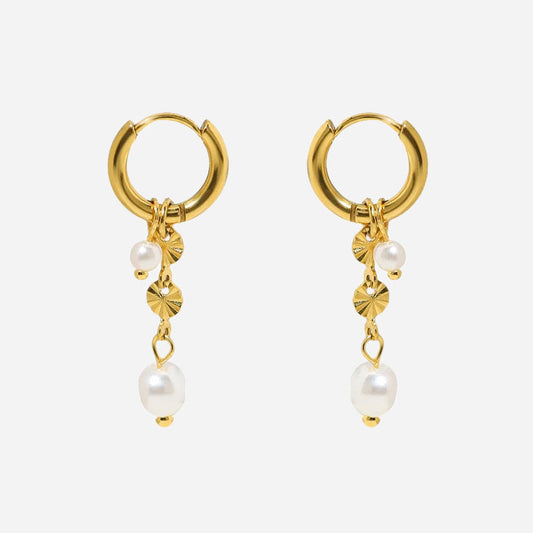 Boucles d'Oreilles Sunburst en Or 18K