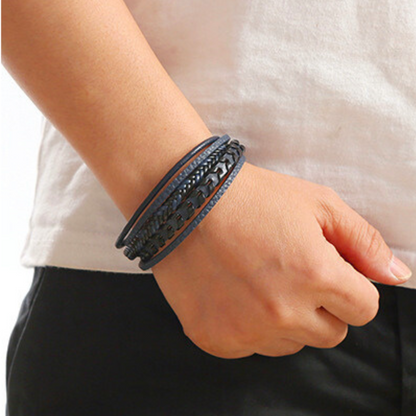 BRACELET HOMME EN CUIR DE LUXE