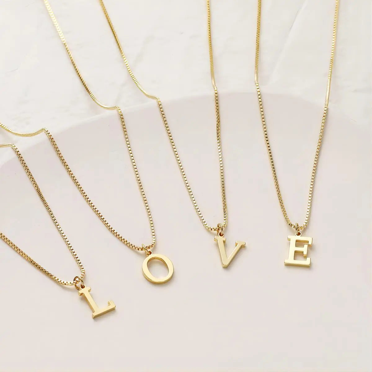 Collier Initiales en Or 18K