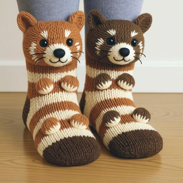 CHAUSSETTES ANIMAUX MOELLEUSES