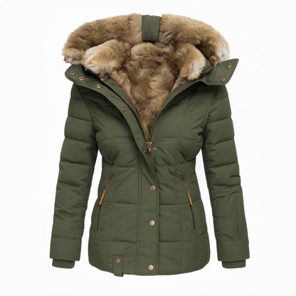 Olivia ™ | Manteau d'hiver chaud doublé de fourrure