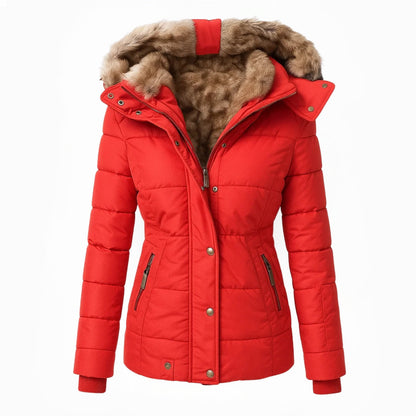 Olivia ™ | Manteau d'hiver chaud doublé de fourrure