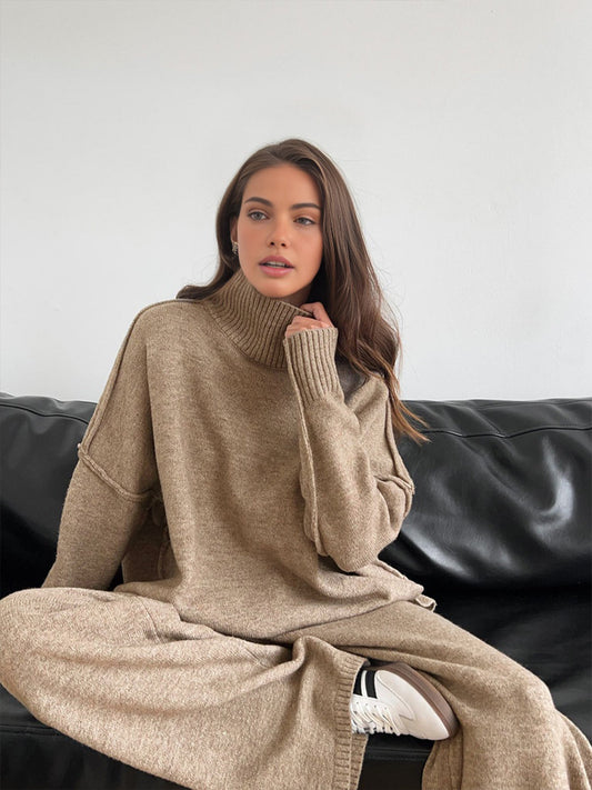Delia™ | Ensemble Tricoté à Col Roulé