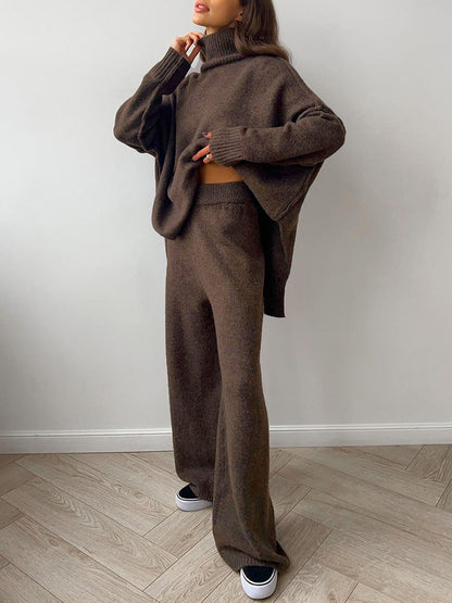 Delia™ | Ensemble Tricoté à Col Roulé