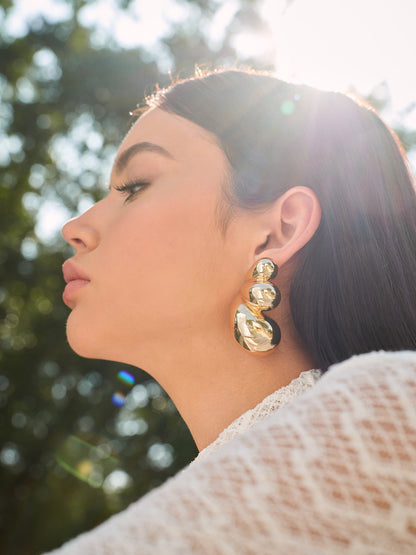 Boucles d'Oreilles Poussettes Papillon