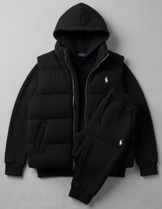 RL™ 3-Piece Set – Vest, Joggers & Sweater