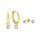 Boucles d'oreilles pendantes en or 18k