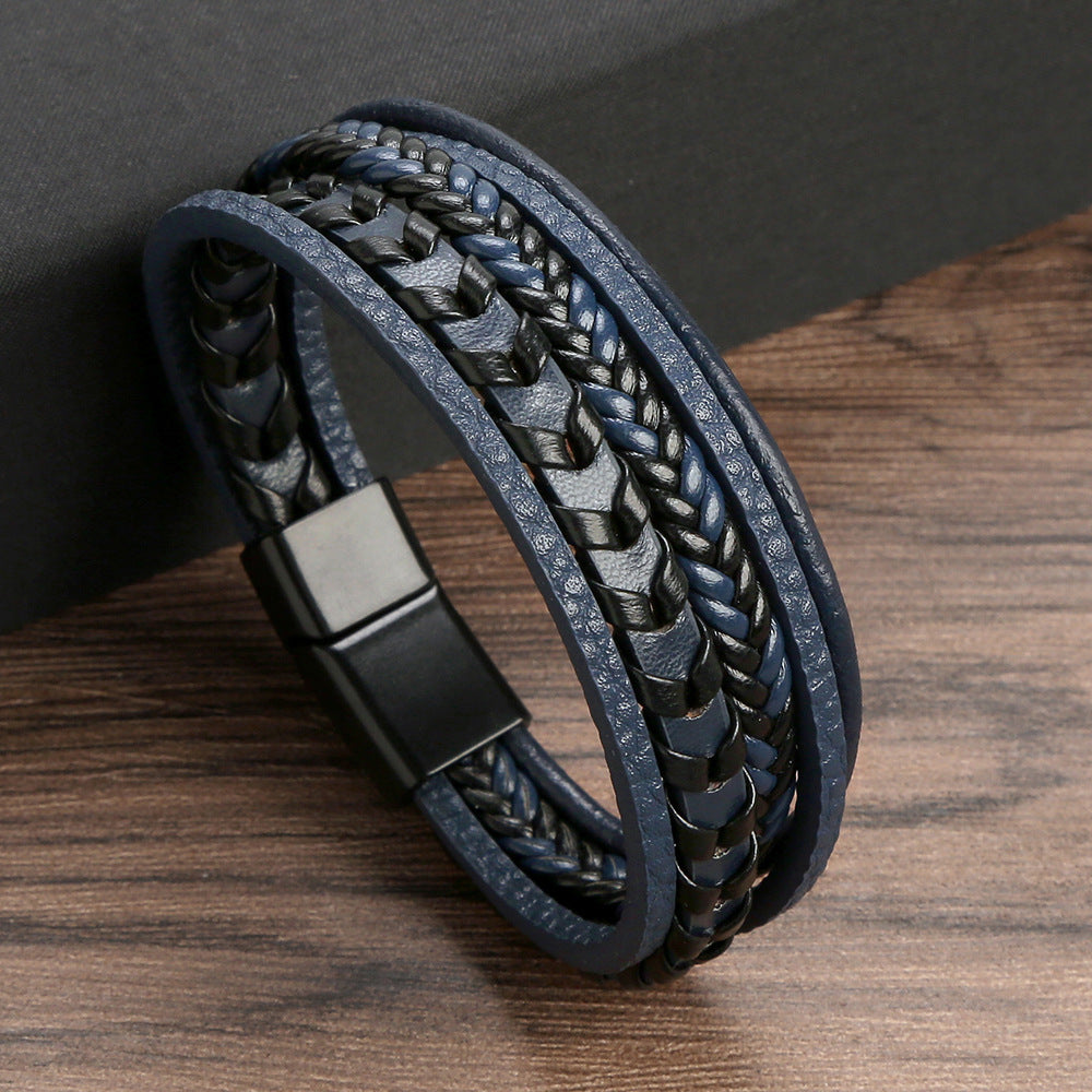 BRACELET HOMME EN CUIR DE LUXE