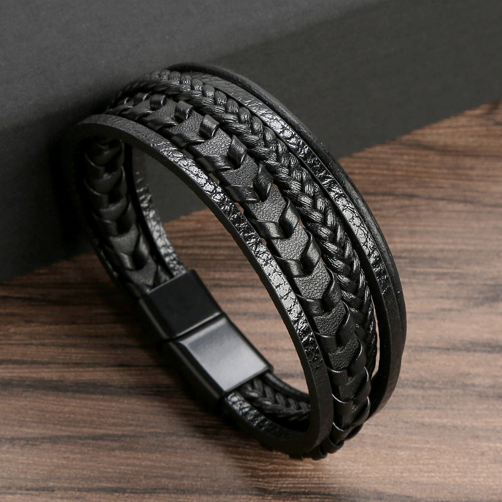 BRACELET HOMME EN CUIR DE LUXE