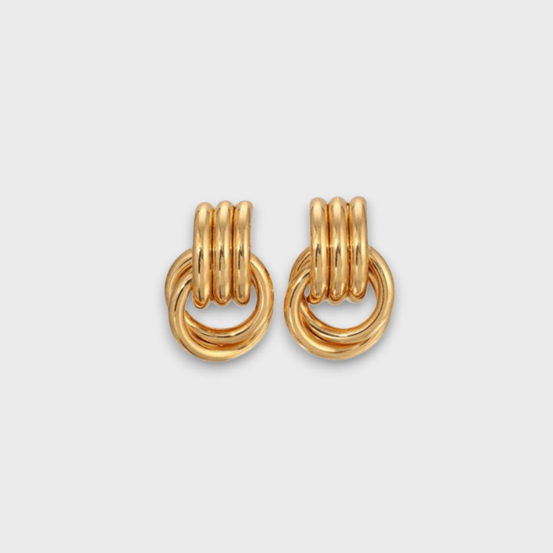 Boucles d'oreilles en laiton doré