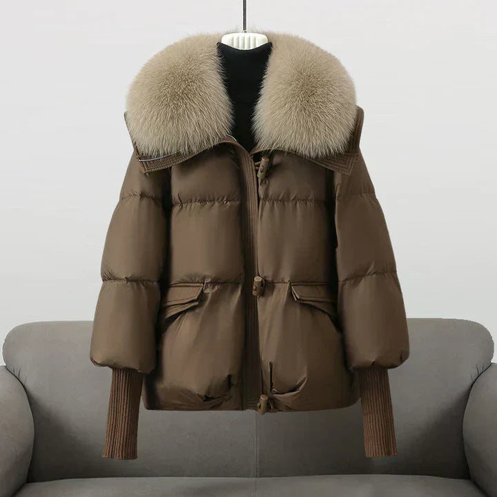 Aurélie™ | Manteau d’Hiver Luxe avec Col Chaud