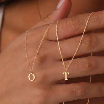 Collier Initiales en Or 18K