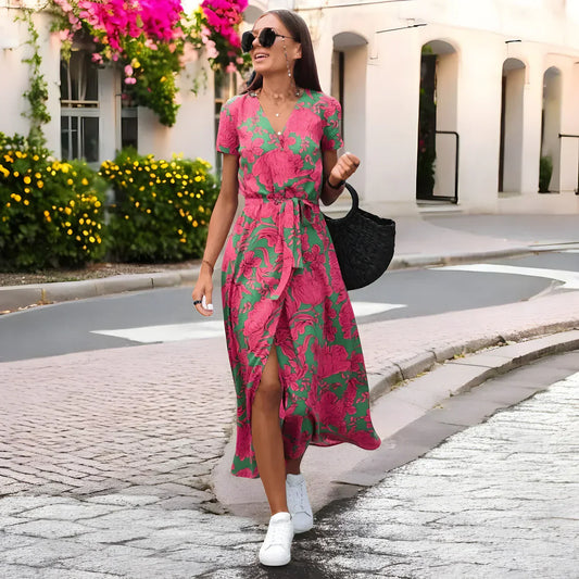 Théa™ | Robe Fleurie Décontractée