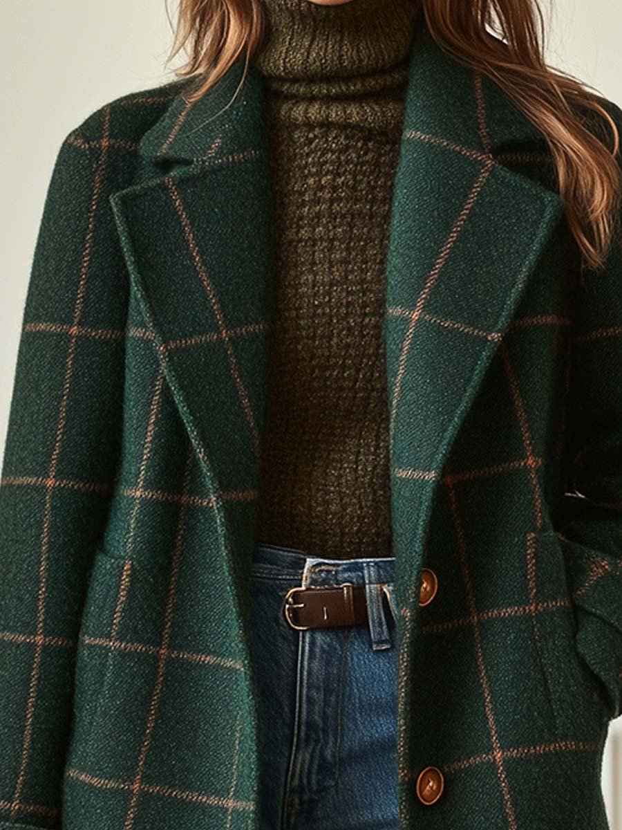 Lea™ | Veste rétro à carreaux pour femmes
