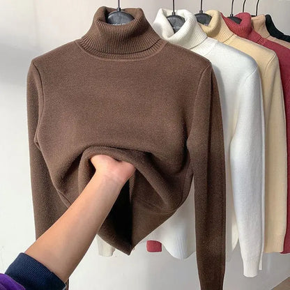 Delphine™ | Pull Luxe Col Roulé Doublé en Fleece
